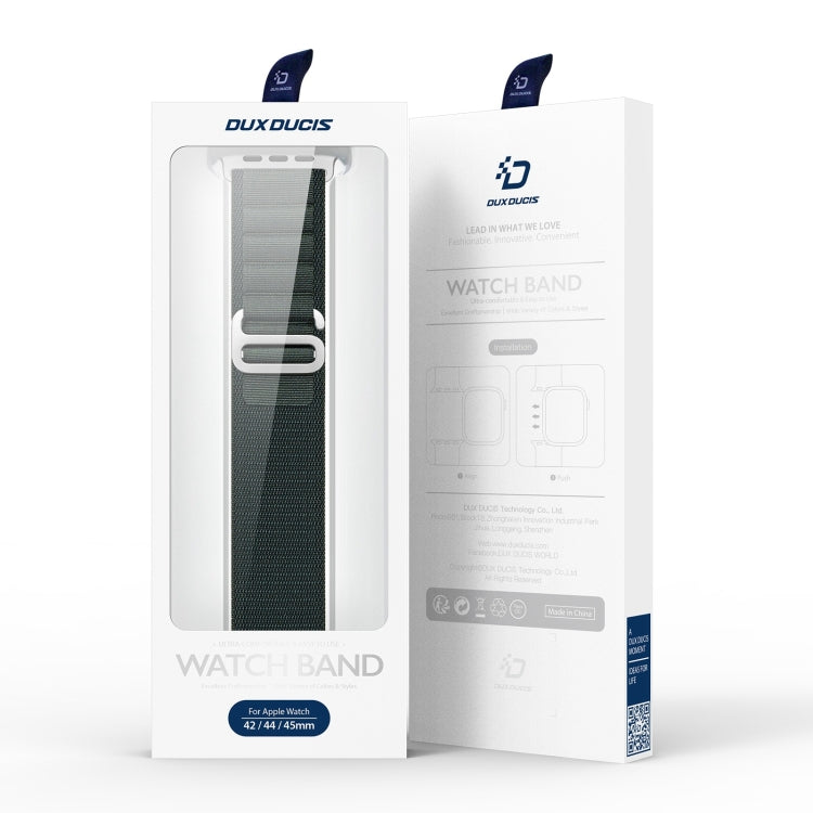 For Apple Watch SE 2023 44mm DUX DUCIS GS Series Nylon Loop Watch Band(Green) by DUX DUCIS