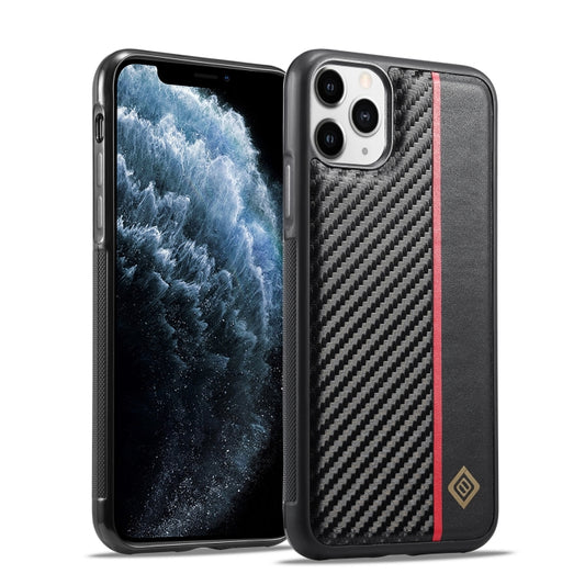 For iPhone 11 Pro LC.IMEEKE 3 in 1 Carbon Fiber Texture Shockproof Phone Case(Black) - iPhone 11 Pro Cases by LC.IMEEKE | Online Shopping UK | buy2fix