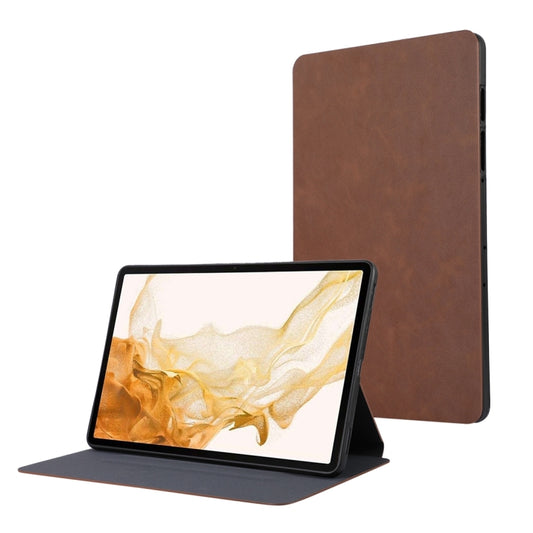 For Samsung Galaxy Tab S10 FE / S9 FE / S9 TPU Flip Tablet Protective Leather Case(Brown) - Galaxy Tab S9 FE by buy2fix | Online Shopping UK | buy2fix