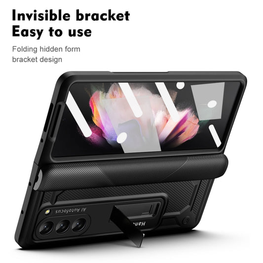 For Samsung Galaxy Z Fold5 integrated Shockproof Phone Case with Hinge(Black) - Galaxy Z Fold5 Cases by buy2fix | Online Shopping UK | buy2fix