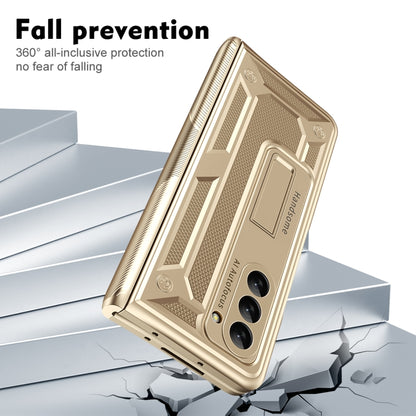 For Samsung Galaxy Z Fold5 integrated Shockproof Phone Case with Hinge(Gold) - Galaxy Z Fold5 Cases by buy2fix | Online Shopping UK | buy2fix