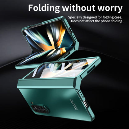 For Samsung Galaxy Z Fold5 Integrated Electroplating Folding All-inclusive Phone Case(Green) - Galaxy Z Fold5 Cases by buy2fix | Online Shopping UK | buy2fix