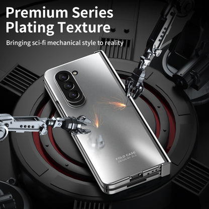 For Samsung Galaxy Z Fold5 Integrated Electroplating Folding All-inclusive Phone Case(Silver) - Galaxy Z Fold5 Cases by buy2fix | Online Shopping UK | buy2fix