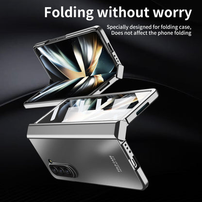 For Samsung Galaxy Z Fold5 Integrated Electroplating Folding All-inclusive Phone Case(Silver) - Galaxy Z Fold5 Cases by buy2fix | Online Shopping UK | buy2fix