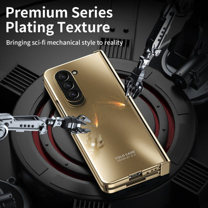 For Samsung Galaxy Z Fold5 Integrated Electroplating Folding All-inclusive Phone Case(Champagne Gold) - Galaxy Z Fold5 Cases by buy2fix | Online Shopping UK | buy2fix