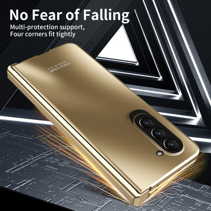 For Samsung Galaxy Z Fold5 Integrated Electroplating Folding All-inclusive Phone Case(Champagne Gold) - Galaxy Z Fold5 Cases by buy2fix | Online Shopping UK | buy2fix
