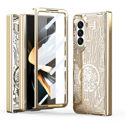 For Samsung Galaxy Z Fold5 Mechanical Legend Integrated Electroplating All-inclusive Phone Case(Champagne Gold) - Galaxy Z Fold5 Cases by buy2fix | Online Shopping UK | buy2fix