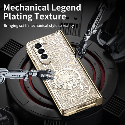For Samsung Galaxy Z Fold5 Mechanical Legend Integrated Electroplating All-inclusive Phone Case(Champagne Gold) - Galaxy Z Fold5 Cases by buy2fix | Online Shopping UK | buy2fix
