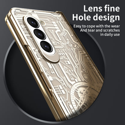 For Samsung Galaxy Z Fold5 Mechanical Legend Integrated Electroplating All-inclusive Phone Case(Champagne Gold) - Galaxy Z Fold5 Cases by buy2fix | Online Shopping UK | buy2fix