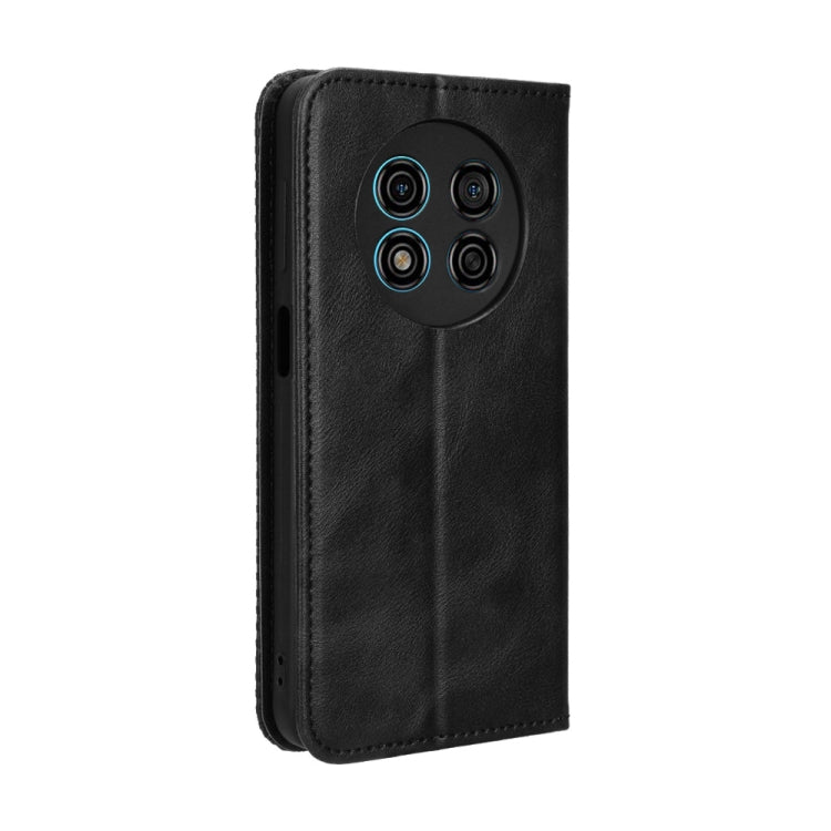 For Ulefone Note 15 Magnetic Buckle Retro Texture Leather Phone Case(Black) by buy2fix