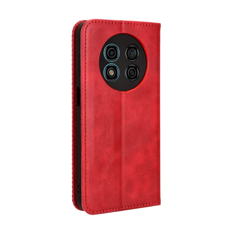For Ulefone Note 15 Magnetic Buckle Retro Texture Leather Phone Case(Red) by buy2fix