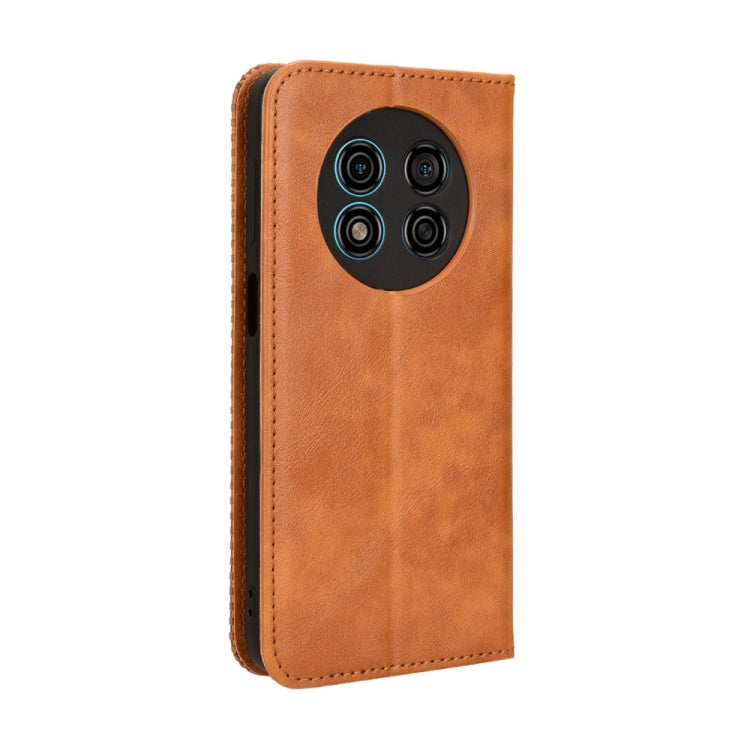 For Ulefone Note 15 Magnetic Buckle Retro Texture Leather Phone Case(Brown) by buy2fix