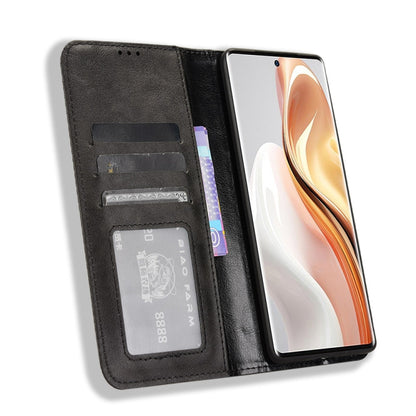 For Ulefone Note 17 Pro Magnetic Buckle Retro Texture Leather Phone Case(Black) by buy2fix