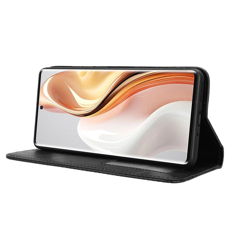 For Ulefone Note 17 Pro Magnetic Buckle Retro Texture Leather Phone Case(Black) by buy2fix