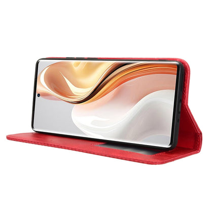 For Ulefone Note 17 Pro Magnetic Buckle Retro Texture Leather Phone Case(Red) by buy2fix