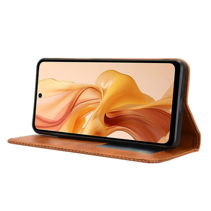 For Ulefone Note 18 Ultra Magnetic Buckle Retro Texture Leather Phone Case(Brown) by buy2fix