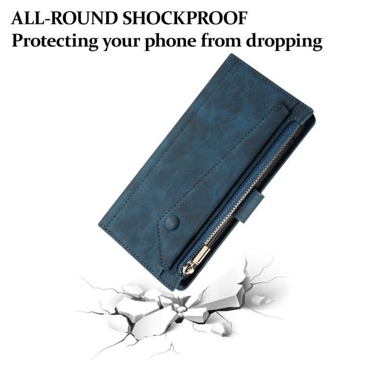 For iPhone 15 Pro ESEBLE Retro Frosted RFID Flip Leather Phone Case(Dark Green) - iPhone 15 Pro Cases by ESEBLE | Online Shopping UK | buy2fix