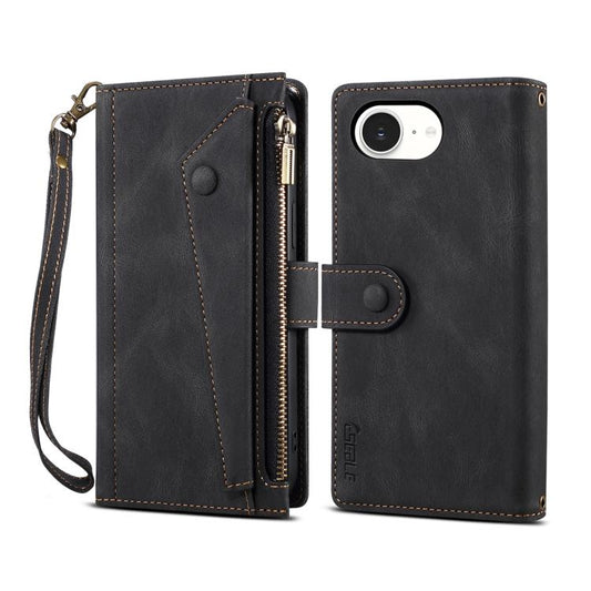 For iPhone 16e ESEBLE Retro Frosted RFID Flip Leather Phone Case(Black) - iPhone 16e Cases by ESEBLE | Online Shopping UK | buy2fix