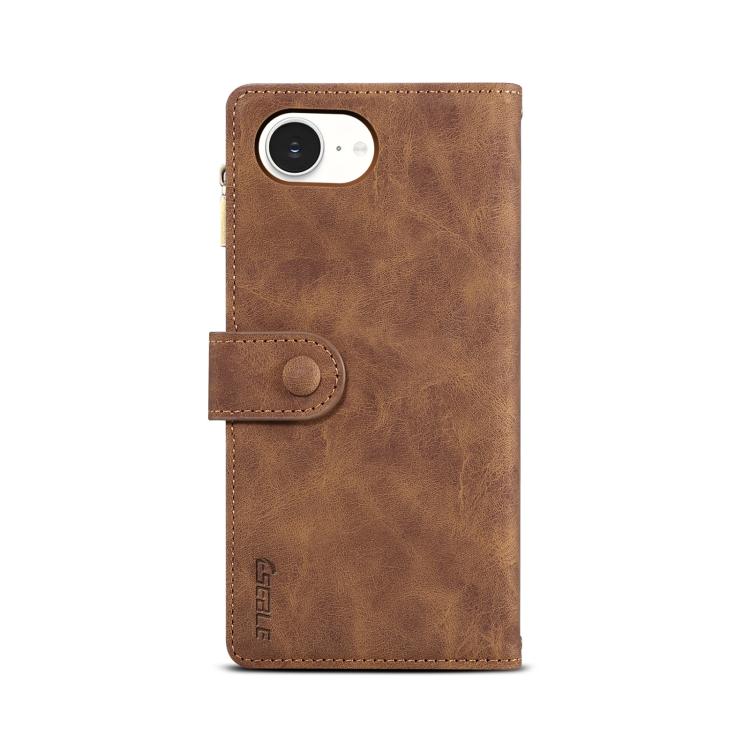 For iPhone 16e ESEBLE Retro Frosted RFID Flip Leather Phone Case(Brown) - iPhone 16e Cases by ESEBLE | Online Shopping UK | buy2fix