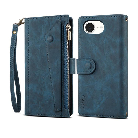 For iPhone 16e ESEBLE Retro Frosted RFID Flip Leather Phone Case(Dark Green) - iPhone 16e Cases by ESEBLE | Online Shopping UK | buy2fix