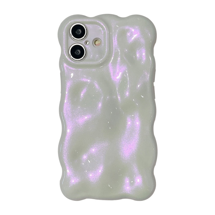 For iPhone 16 Wave Bubbles TPU Phone Case(Glitter Pink) by buy2fix