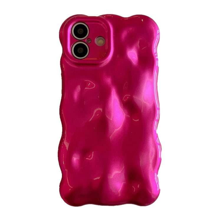 For iPhone 16 Wave Bubbles TPU Phone Case(Red) by buy2fix