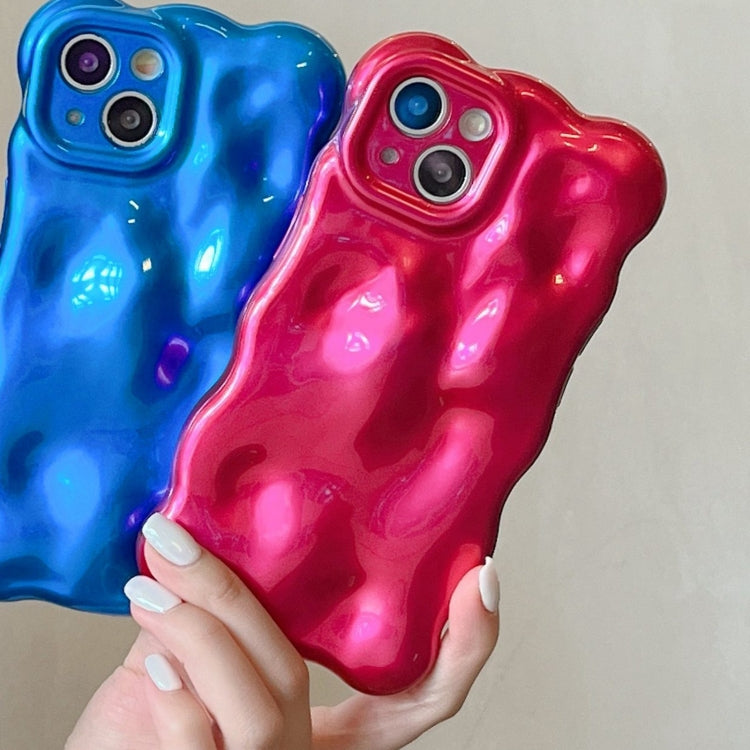 For iPhone 16 Wave Bubbles TPU Phone Case(Red) by buy2fix