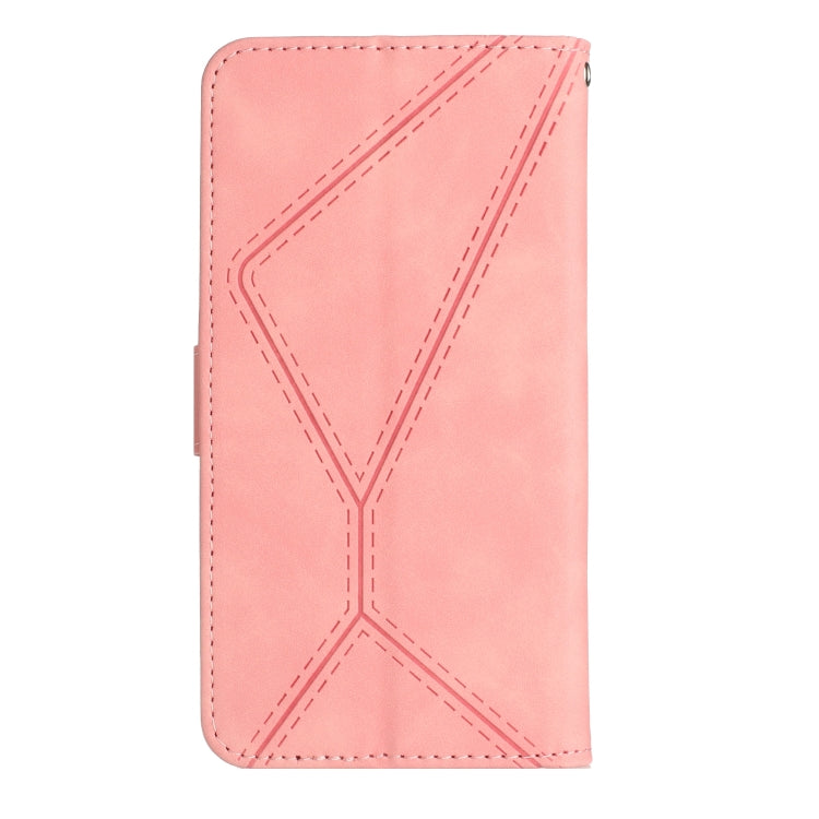 For Samsung Galaxy A15 Stitching Embossed Leather Phone Case(Pink) by buy2fix