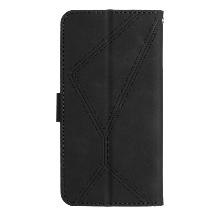 For Samsung Galaxy A15 Stitching Embossed Leather Phone Case(Black) by buy2fix