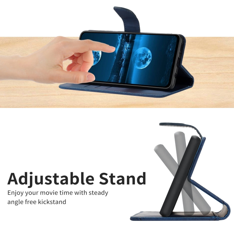 For Samsung Galaxy A15 Stitching Embossed Leather Phone Case(Blue) by buy2fix