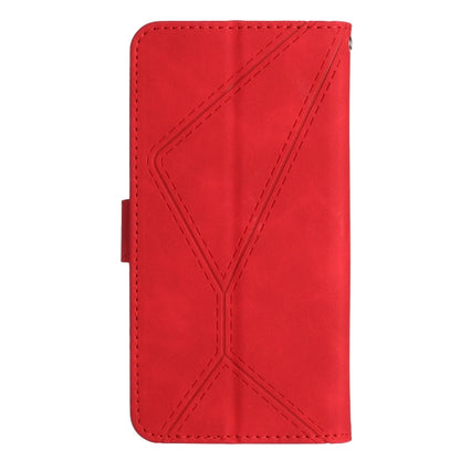 For Samsung Galaxy A35 5G Stitching Embossed Leather Phone Case(Red) by buy2fix
