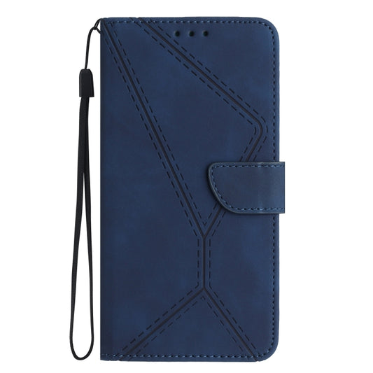 For Samsung Galaxy A35 5G Stitching Embossed Leather Phone Case(Blue) by buy2fix
