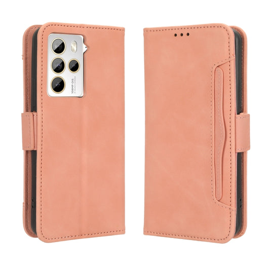 For HTC U23 / U23 Pro Skin Feel Calf Texture Card Slots Leather Phone Case(Pink) - More Brand by buy2fix | Online Shopping UK | buy2fix