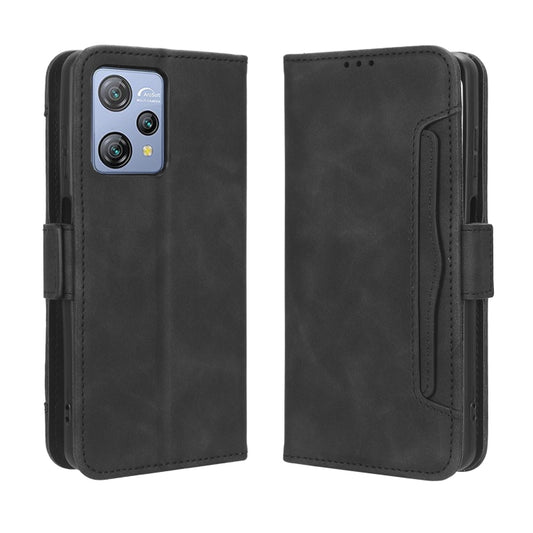 For Blackview A53 / A53 Pro Skin Feel Calf Texture Card Slots Leather Phone Case(Black) - More Brand by buy2fix | Online Shopping UK | buy2fix