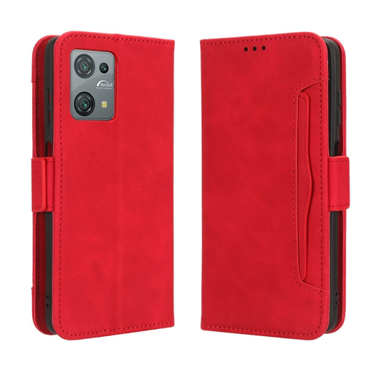 For Blackview Oscal C30 / C30 Pro Skin Feel Calf Texture Card Slots Leather Phone Case(Red) - More Brand by buy2fix | Online Shopping UK | buy2fix