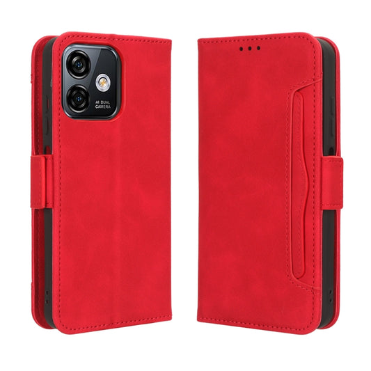 For Ulefone Note 16 Pro Skin Feel Calf Texture Card Slots Leather Phone Case(Red) by buy2fix