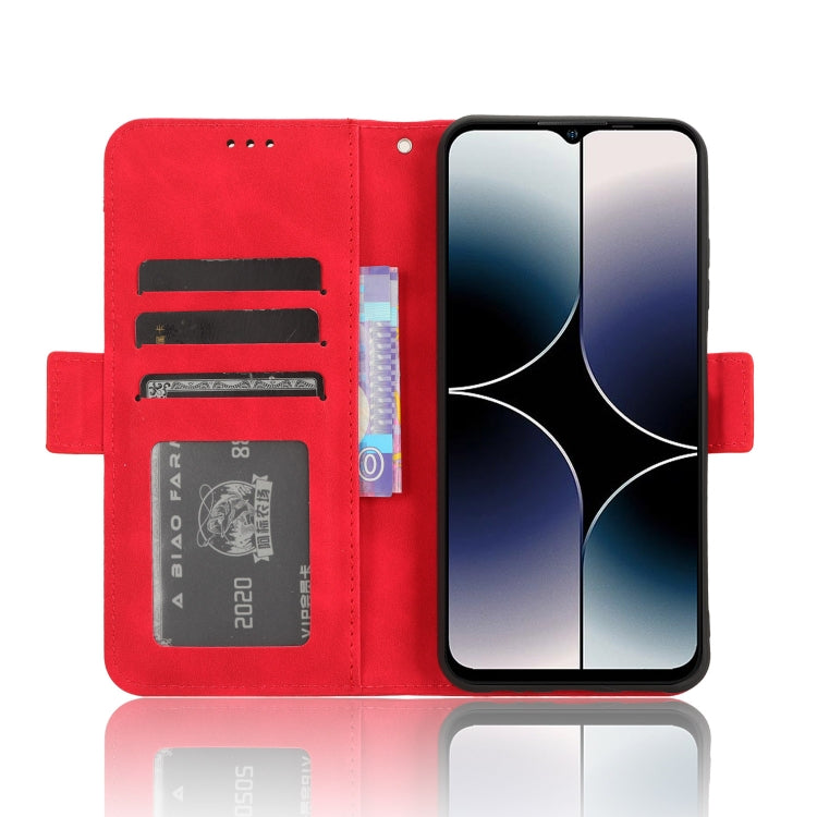 For Ulefone Note 16 Pro Skin Feel Calf Texture Card Slots Leather Phone Case(Red) by buy2fix