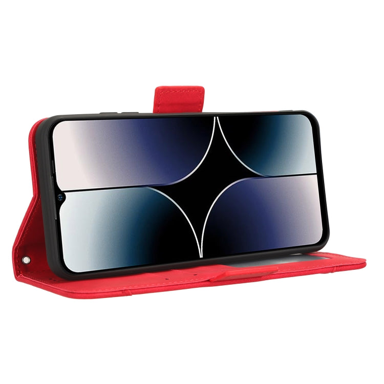 For Ulefone Note 16 Pro Skin Feel Calf Texture Card Slots Leather Phone Case(Red) by buy2fix