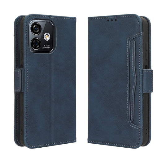 For Ulefone Note 16 Pro Skin Feel Calf Texture Card Slots Leather Phone Case(Blue) by buy2fix