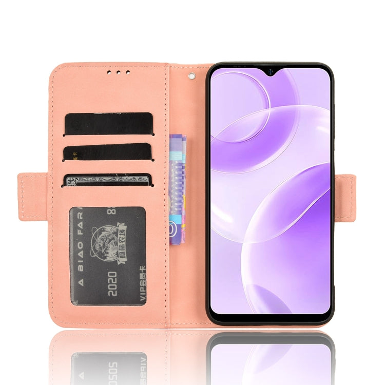 For Ulefone Note 15 Skin Feel Calf Texture Card Slots Leather Phone Case(Pink) by buy2fix