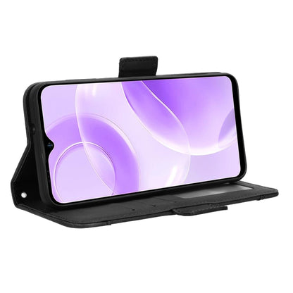 For Ulefone Note 15 Skin Feel Calf Texture Card Slots Leather Phone Case(Black) by buy2fix