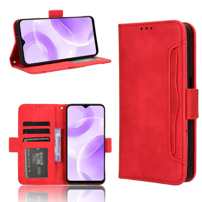 For Ulefone Note 15 Skin Feel Calf Texture Card Slots Leather Phone Case(Red) by buy2fix