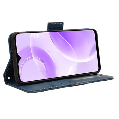 For Ulefone Note 15 Skin Feel Calf Texture Card Slots Leather Phone Case(Blue) by buy2fix