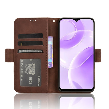 For Ulefone Note 15 Skin Feel Calf Texture Card Slots Leather Phone Case(Brown) by buy2fix