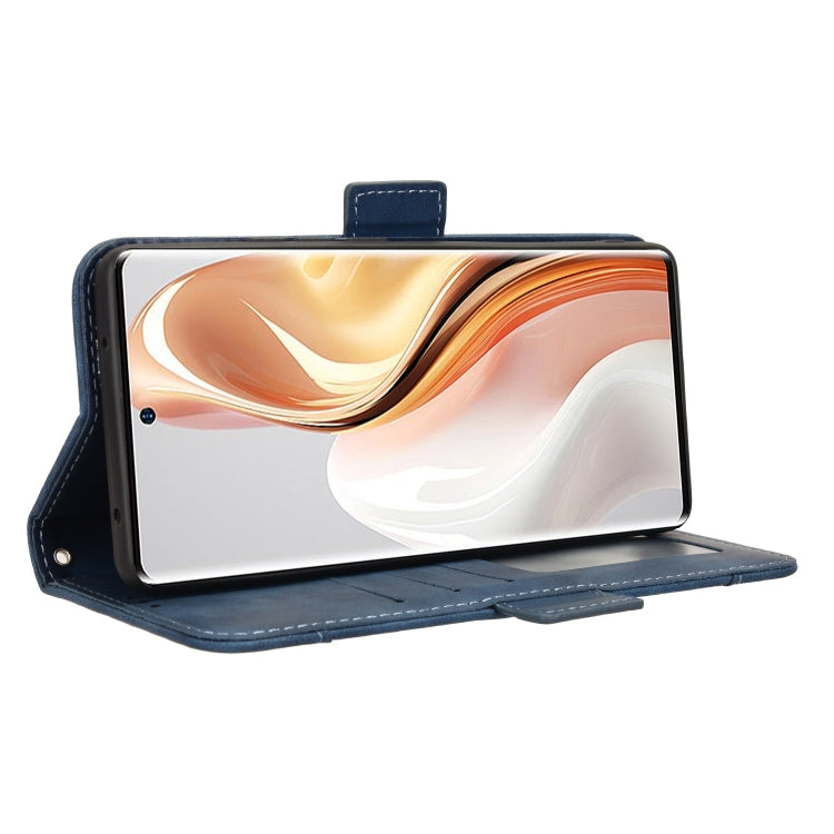 For Ulefone Note 17 Pro Skin Feel Calf Texture Card Slots Leather Phone Case(Blue) by buy2fix