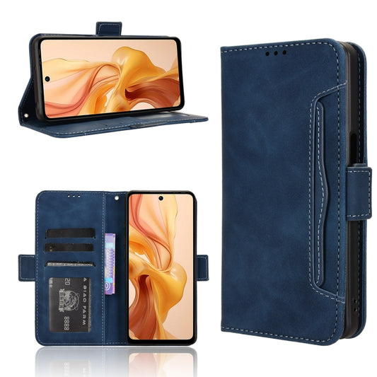 For Ulefone Note 18 Ultra Skin Feel Calf Texture Card Slots Leather Phone Case(Blue) by buy2fix