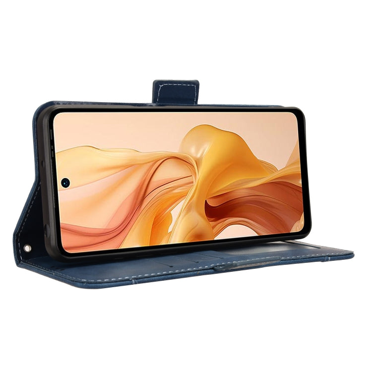 For Ulefone Note 18 Ultra Skin Feel Calf Texture Card Slots Leather Phone Case(Blue) by buy2fix