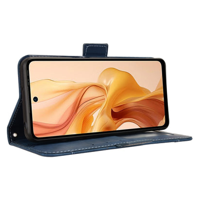 For Ulefone Note 18 Ultra Skin Feel Calf Texture Card Slots Leather Phone Case(Blue) by buy2fix