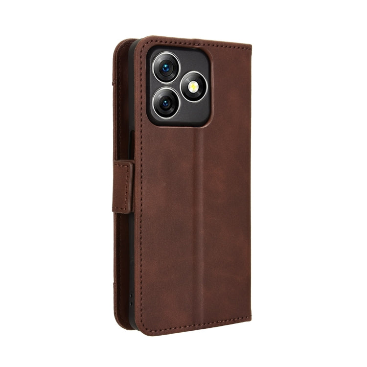 For Ulefone Note 18 Ultra Skin Feel Calf Texture Card Slots Leather Phone Case(Brown) by buy2fix