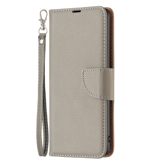 For Samsung Galaxy A34 5G Litchi Texture Pure Color Flip Leather Phone Case(Grey) by buy2fix